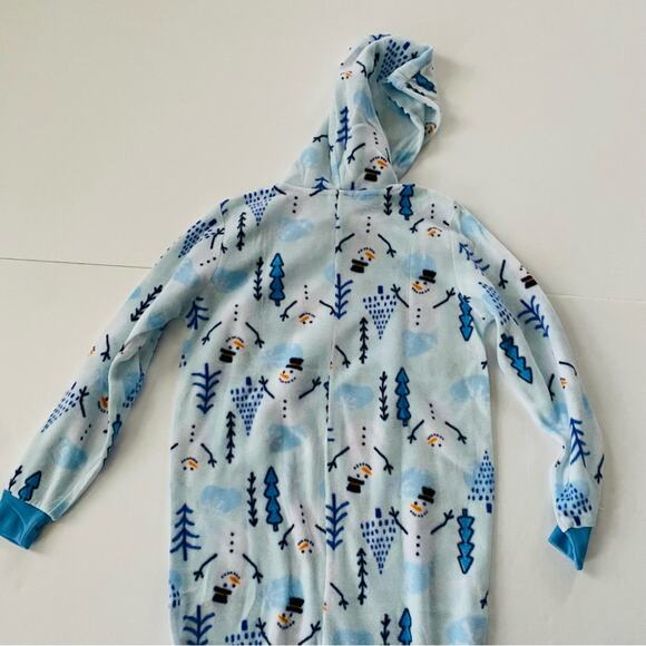Jellyfish Kids | Snowman Zipper Onesie Hooded NWT M 7/8 - Picture 9 of 9